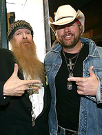 Billy Gibbonsof ZZ Top and Toby Keith's Pajamas