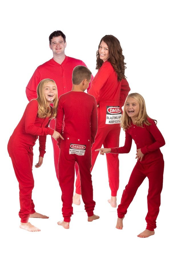 Matching Pajama Onesies in Youth & Adult Sizes